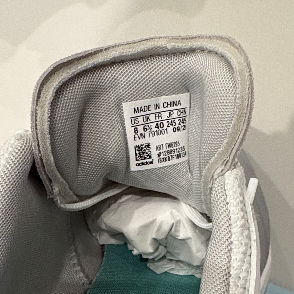 Adidas Gray and Turquoise Golf Shoes (Women’s) - Picture 4 of 6